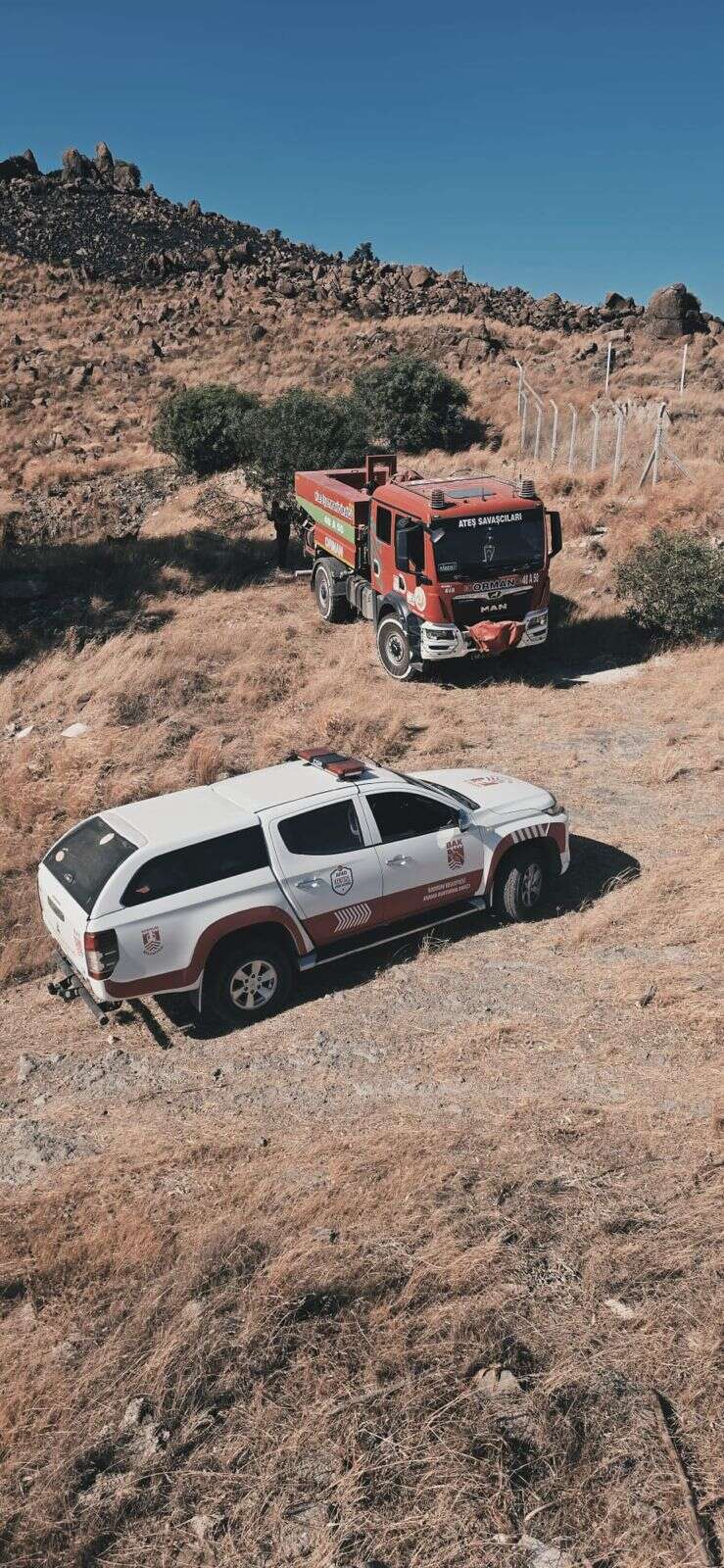 Bodrum’da Peş Peşe Yangınlar: Ekipler Alevlere Karadan Müdahale Etti 1